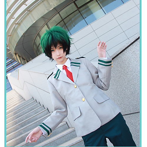 фото Вдохновлен my hero academia / boku no hero midoriya izuku / тодороки схото аниме косплэй костюмы японский косплей костюмы однотонный / аниме пальто / рубашка / брюки назначение муж. Lightinthebox