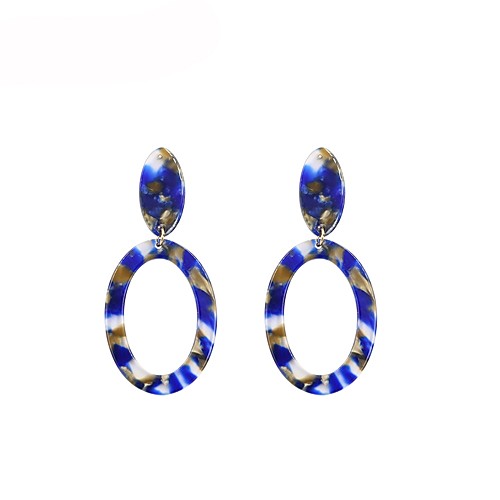 

Women's Drop Earrings Stylish Geometric Earrings Jewelry Blue For Gift Daily 1 Pair