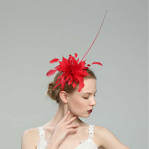 

Перья Fascinators с Пух / Однотонные 1шт Свадьба / Особые случаи Заставка