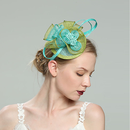

Flax Fascinators with Net 1pc Wedding / Special Occasion Headpiece