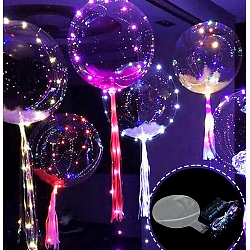 

3m 30led лампа строка светящиеся ведомые воздушные шары прозрачные гелиевые шарики с днем рождения вечеринки украшения дети свадьба вел воздушные шары Рождество новый год