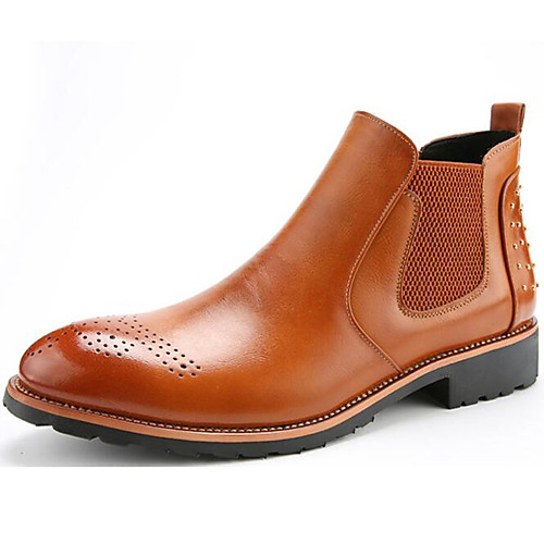 

Муж. Fashion Boots Синтетика Весна / Наступила зима На каждый день / Английский Ботинки Нескользкий Ботинки Черный / Коричневый / Винный