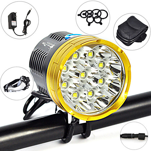 

LED Bike Light Front Bike Light Headlight LED Mountain Bike MTB Bicycle Cycling Waterproof Multiple Modes Super Brightest Portable Rechargeable Battery 18000 lm DC48V Natural White Camping / Hiking
