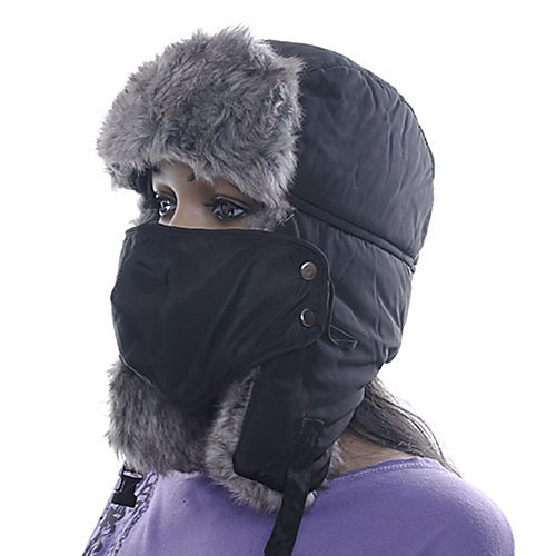 фото Муж. жен. ушанка меховая шапка сохраняет тепло зимние виды спорта полиэстер лицевая маска кепка одежда для катания на лыжах Lightinthebox