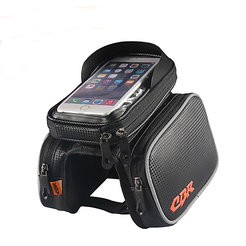 фото Сотовый телефон сумка бардачок на раму 6 дюймовый сенсорный экран велоспорт для iphone 8 plus / 7 plus / 6s plus / 6 plus черный велоспорт lightinthebox