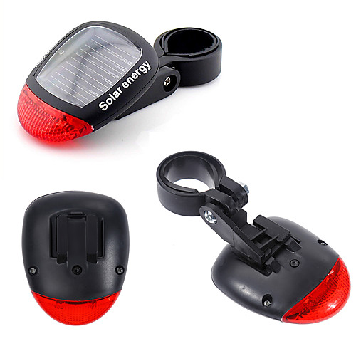 фото Светодиодная лампа велосипедные фары задняя подсветка на велосипед огни безопасности горные велосипеды велоспорт велоспорт водонепроницаемый новый дизайн солнечная энергия 100 lm красный Lightinthebox