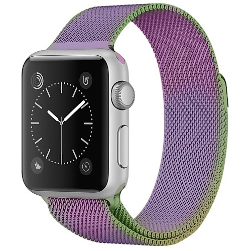 

Нержавеющая сталь Ремешок для часов Ремень для Apple Watch Series 3 / 2 / 1 Фиолетовый 23см / 9 дюйма 2.1cm / 0.83 дюймы