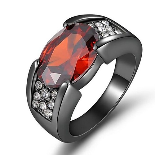 

Couple's Ring AAA Cubic Zirconia 1pc Black Copper Rhinestone Cuboid Ladies Stylish Classic Wedding Engagement Jewelry Classic Stylish