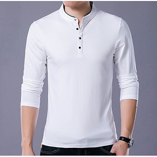 

Муж. Polo Воротник-стойка Тонкие Однотонный Темно синий XXL / С короткими рукавами