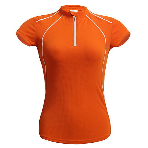

Jaggad Women's Short Sleeve Cycling Jersey Light Green Orange Light Red Bike Jersey Top Mountain Bike MTB Road Bike Cycling Breathable Quick Dry Sports Polyester Coolmax Clothing Apparel