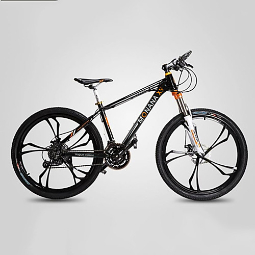 

Горный велосипед Велоспорт 27 Скорость 26 дюймы / 700CC SHIMANO M370 Гидравлический дисковый тормоз Вилка Моноблок Обычные Алюминиевый сплав / #, Черный / синий