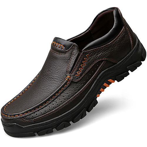 

Муж. Официальная обувь Наппа Leather Весна / Осень На каждый день / Английский Мокасины и Свитер Нескользкий Черный / Коричневый