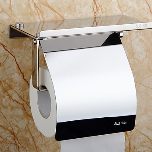 

Держатель для туалетной бумаги Новый дизайн / Cool Modern Нержавеющая сталь / железо 1шт Держатели для туалетной бумаги На стену