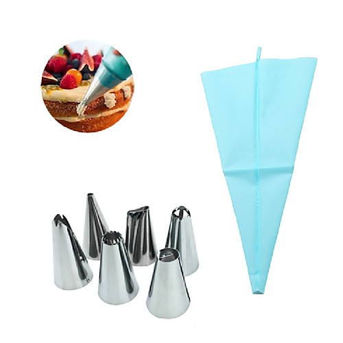 

6pcs Stainless steel Adjustable New Design For Cake For Cookie For Chocolate Dessert Decorators Baking Mats & Liners Cookie Cutters Bakeware tools