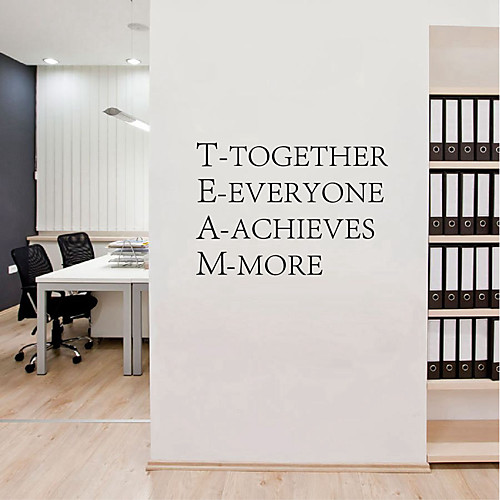 фото Декоративные наклейки на стены - простые наклейки / стикеры стикеров words & quotes персонажи / геометрия гостиная / кабинет / офис Lightinthebox