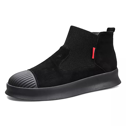 

Муж. Комфортная обувь Полиуретан Осень На каждый день Ботинки Нескользкий Ботинки Черный / Синий / Хаки