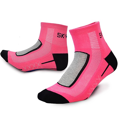 фото Компрессионные носки носки до щиколотки спортивные носки / спортивные носки носки для велоспорта жен. велоспорт сохраняет тепло дышащий стреч 3 пары разные цвета хлопок / эластичная Lightinthebox