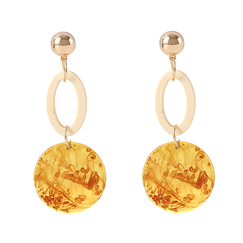 

Women's Drop Earrings Geometrical Simple Dangling European Earrings Jewelry Yellow For Causal 1 Pair