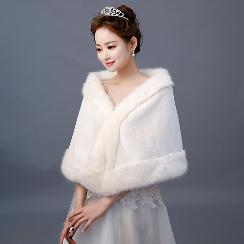 

Без рукавов Искусственный мех Свадьба / Вечеринка / ужин Женская накидка С Накидка