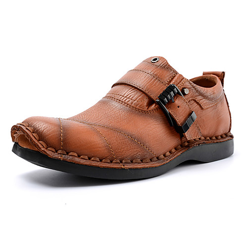 

Men's Nappa Leather Fall / Spring & Summer Casual / British Oxfords Breathable Brown / Black / Party & Evening