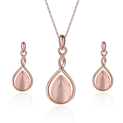 

Women's Stud Earrings Pendant Necklace Classic Ladies Stylish Simple Dangling Earrings Jewelry Champagne For Party Gift