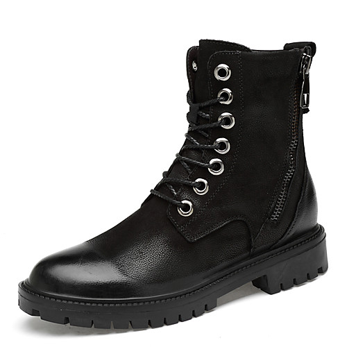 

Муж. Fashion Boots Наппа Leather Зима На каждый день / Английский Ботинки Сохраняет тепло Ботинки Черный