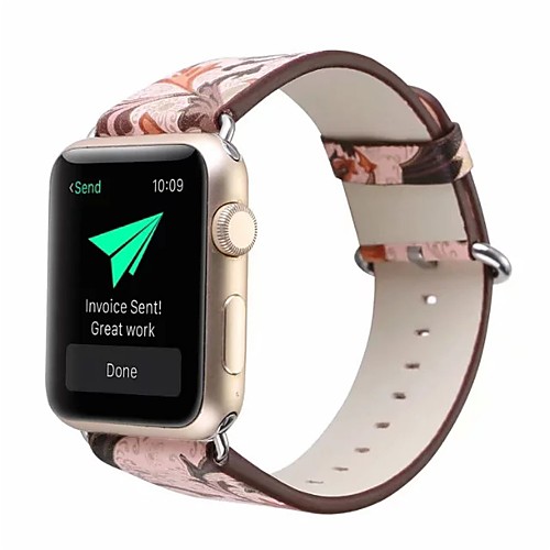 

Настоящая кожа / Поли уретан Ремешок для часов Ремень для Apple Watch Series 4/3/2/1 Розовый 23см / 9 дюйма 2.1cm / 0.83 дюймы