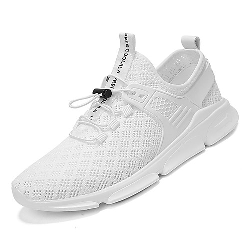 

Муж. Комфортная обувь Сетка Осень Спортивные Спортивная обувь Для прогулок Нескользкий Белый / Черный / Красный