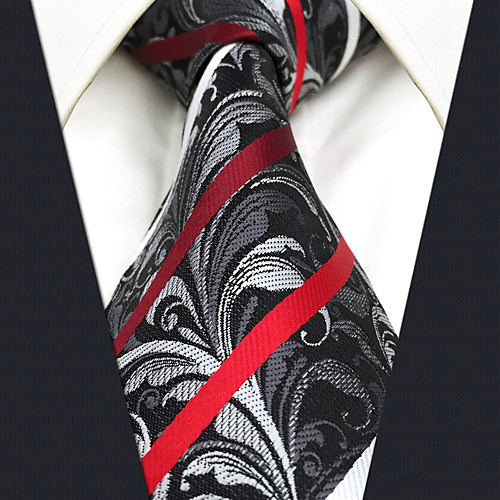 

Men's Party / Work / Basic Necktie - Striped / Floral / Jacquard