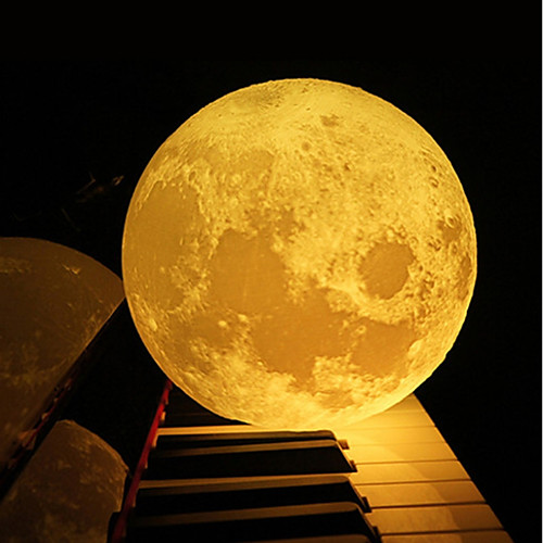 

12 см 3d лунный светильник спальня книжный шкаф ночной свет творческий новогодний рождественский подарок