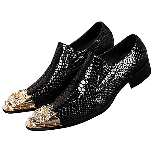 

Муж. Официальная обувь Наппа Leather Осень Английский Мокасины и Свитер Нескользкий Черный / Для вечеринки / ужина
