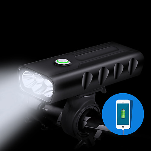 

LED Bike Light Front Bike Light Headlight Mountain Bike MTB Bicycle Cycling Waterproof Multiple Modes Super Bright Wide Angle Rechargeable Lithium-ion Battery 1000 lm White Camping / Hiking / Caving