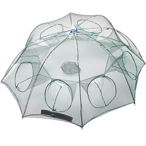 

Складной зонт рыболовный краб ловушка для креветок 0.65 m Нейлон 33 mm Портативные Регулируется Прост в применении