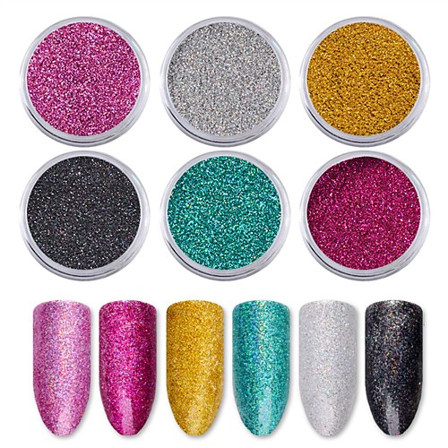 

Glitter Glitter Powder Sequins For Finger Nail Toe Nail Crystal / Eco-friendly / Classic Romantic Series nail art Manicure Pedicure Artistic / Classic Special Occasion / Daily / Masquerade