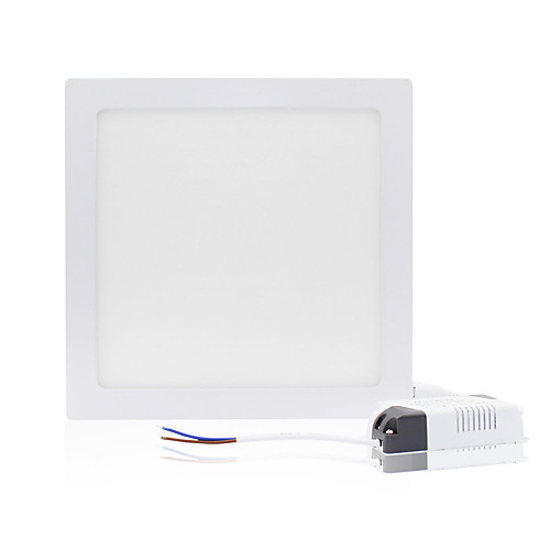 

zdm 1pc 18w 1600-1700 lm square flat led panel light lampultra-thin led утопленный потолочный светильник натуральный белый / холодный белый / теплый белый ac85-265v