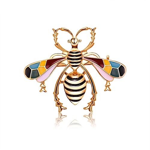 

Women's Brooches Sculpture Bee Ladies Natural Romantic Sweet Brooch Jewelry Assorted Color For Date Street