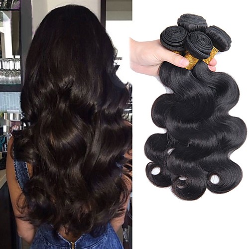 

4 Bundles Vietnamese Hair Body Wave Human Hair Natural Color Hair Weaves / Hair Bulk Extension Bundle Hair 8-28 inch Natural Color Human Hair Weaves Women Extention Best Quality Human Hair Extensions