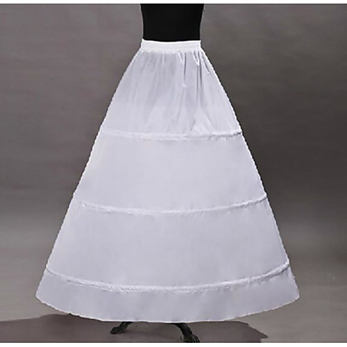 

Классика Лолита органза Жен. Нижняя юбка Косплей Белый В пол Длинный Костюмы на Хэллоуин
