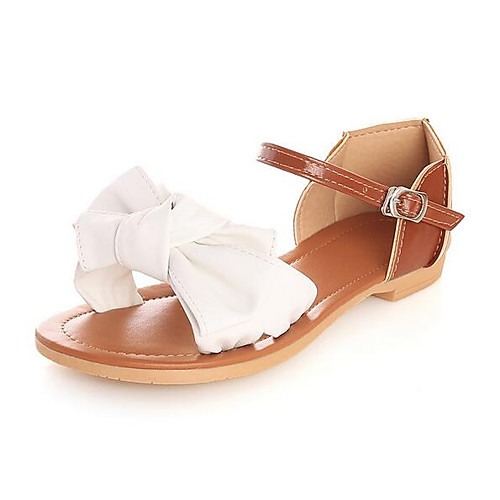 

Жен. Комфортная обувь Синтетика Лето Сандалии На плоской подошве Белый / Зеленый / Синий