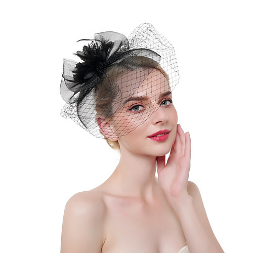 

Тюль / Перья Fascinators / Аксессуары для волос / Головные уборы с Пух 1 шт. Вечеринка / ужин / Работа / Свадьба Заставка