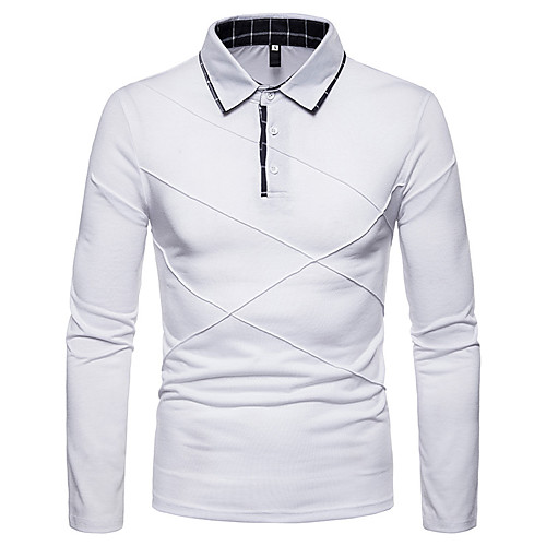 

Men's Daily Weekend Basic / Street chic Polo - Solid Colored Black