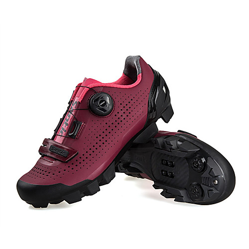 фото Santic взрослые обувь для горного велосипеда дышащий противозаносный амортизация велосипедный спорт / велоспорт для велоспорта черный вино жен. обувь для велоспорта / вентиляция / вентиляция Lightinthebox