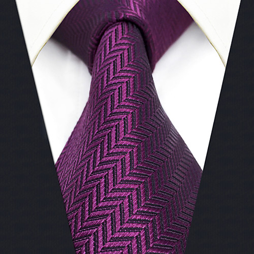 

Men's Party / Work / Basic Necktie - Jacquard / Solid Colored