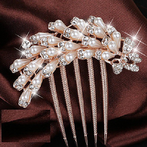 

Сплав Расчески с Искусственный жемчуг / Crystal / Rhinestone 1 шт. Повседневные / На каждый день Заставка