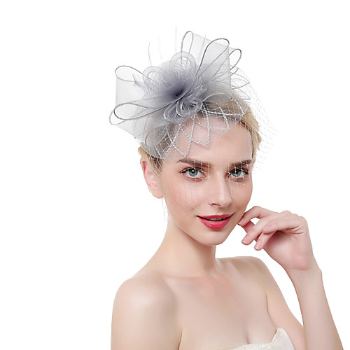 

Тюль / Перья Fascinators / Аксессуары для волос / Головные уборы с Пух 1 шт. Вечеринка / ужин / Работа / Свадьба Заставка