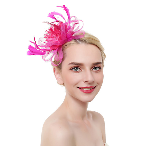 

Тюль / Перья Fascinators / Аксессуары для волос / Головные уборы с Пух 1 шт. Вечеринка / ужин / Работа / Свадьба Заставка