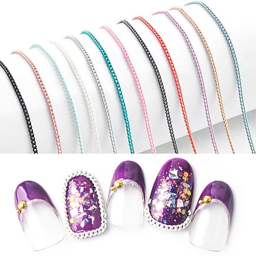 

1 pcs Universal / Novelty Metalic Nail Jewelry For Finger Nail Classic Theme nail art Manicure Pedicure Daily / Festival Korean / Fashion