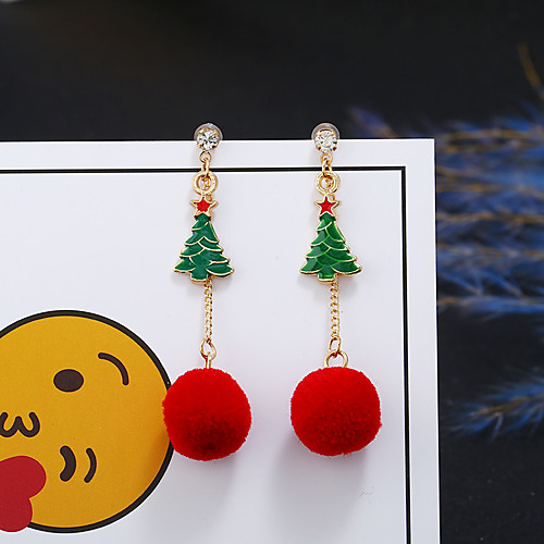 

Women's Earrings Holiday Wedding Birthday Romantic Earrings Jewelry Red For Date Street Festival 1 Pair