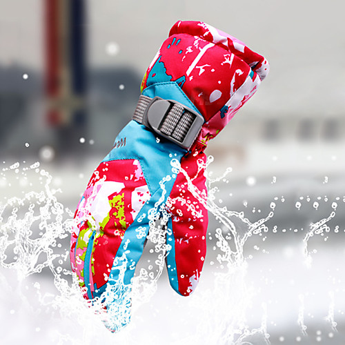 фото Зимние лыжные перчатки жен. снежные виды спорта полный палец зима с защитой от ветра дышащий сохраняет тепло водонепроницаемая ткань водонепроницаемый материал lightinthebox