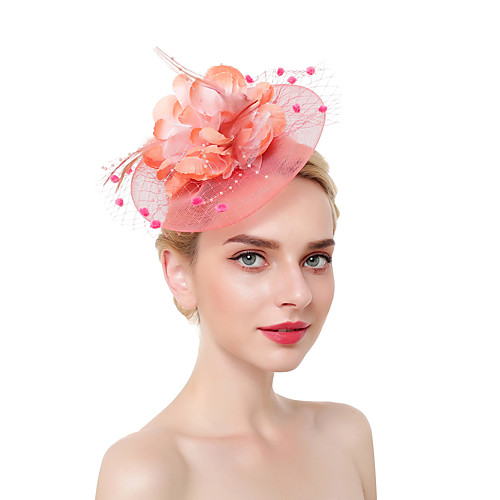 

Тюль / Перья / Сеть Fascinators / Аксессуары для волос / Головные уборы с Пух 1 шт. Вечеринка / ужин / Работа / Свадьба Заставка